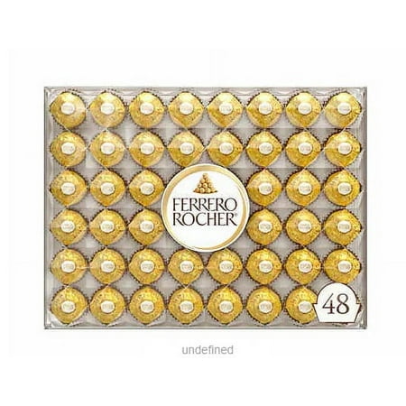 2 Pack | Ferrero Rocher, Hazelnut Chocolates, 48 Count