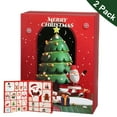 2 Pack Fidget Advent Calendars for KidsChristmas Countdown24 Days of
