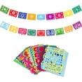 thumbnail image 1 of 2 Pack Fiesta Banner Colorful Felt Papel Picado Banner for Party Cinco de Mayo Day of the Dead Fiesta Party Decorations Supplies, 1 of 7