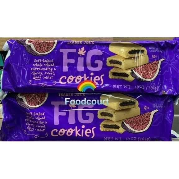 2 Pack Fig Cookies - 10 oz Each Pack (Total 20 oz) - Sweet, Soft, and Delicious Snack for All Ages