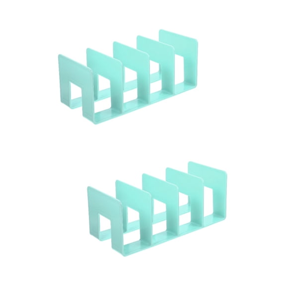 2 Pack Desk File Holders and Bookends for Office and Student Use, Organizer for Papers and Books