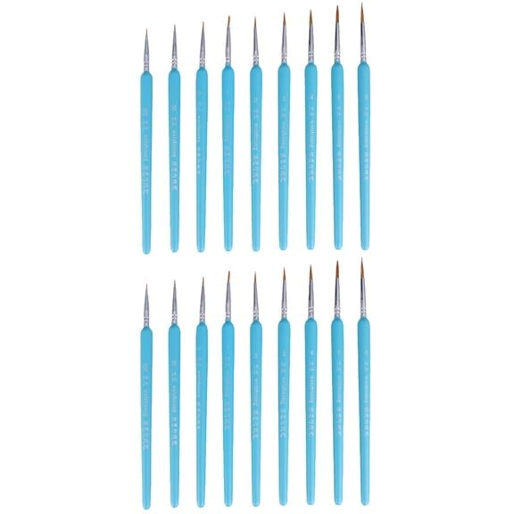 2 Pack Fine Detail Brush Pen Oil Paint Travel Child