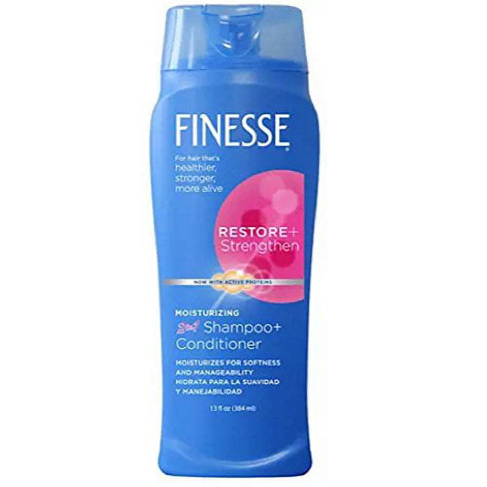 2 Pack Finesse 2 in 1 Moisturizing Shampoo and Conditioner 13 fl oz Each