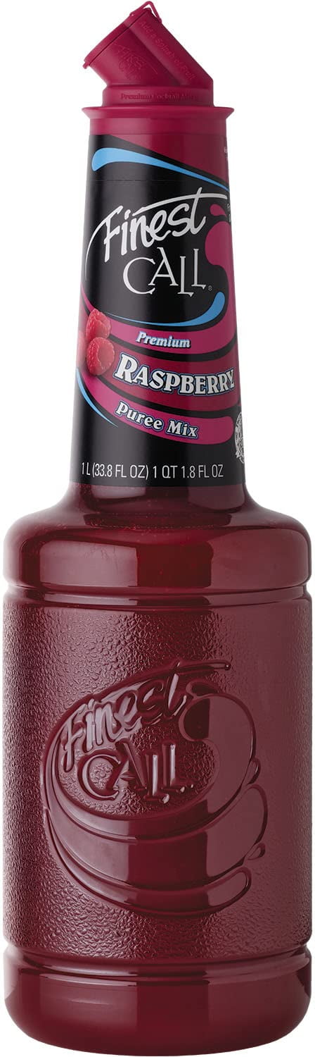 2 Pack-Finest Call Premium Raspberry Fruit Puree Drink Mix, 1 Liter ...