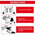 thumbnail image 1 of 2 Pack Fire Blankets Emergency for Home, 40” x 40” Silicone-Coated Fiberglass Fire Blanket for Home and Kitchen, Skin-Safe Silicone Layer — No Itching, No Dust$$Tools & Hardware Other, 1 of 8