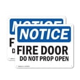 thumbnail image 1 of (2 Pack) Fire Door Do Not Prop Open OSHA Notice Sign 24 Inch X 18 Inch Plastic Sign, Weather Resistant, UV Protected for Workplace, Business, and Construction Site, Made in the USA, 1 of 8