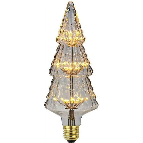 2 Pack Firework Light Bulb, 3W Retro Starry Light Bulb E27 Base Vintage Edison Dimmable LED Light Bulb Fairy Firework Decorative Light Bulb LED Light Bulbs
