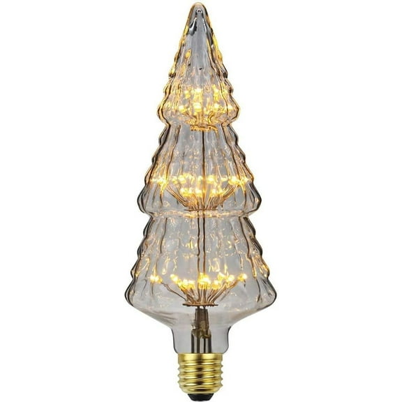 2 Pack Firework Light Bulb, 3W Retro Starry Light Bulb E27 Base Vintage Edison Dimmable LED Light Bulb Fairy Firework Decorative Light Bulb LED Light Bulbs