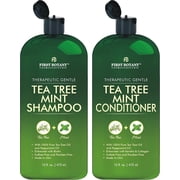 2 Pack First Botany Cosmeceuticals Tea Tree Mint Shampoo & Conditioner 16oz e...