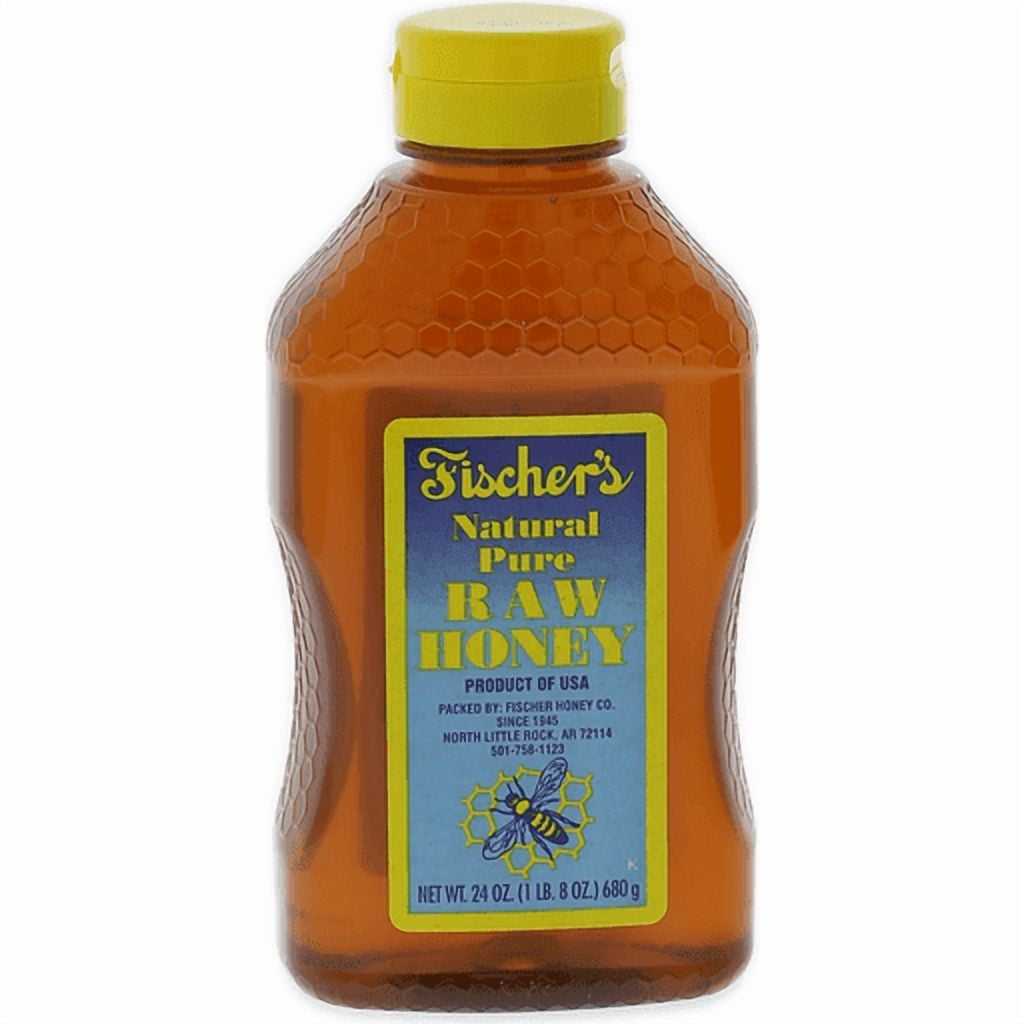 ( 2 Pack ) Fischer's Raw Honey, 100% Unfiltered, 24 oz - Walmart ...