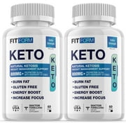 2 Pack Fit Form Keto Pills Advanced Ketogenic Formula 120 Capsules