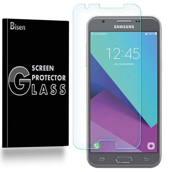 [2-Pack] Fit For Samsung Galaxy J3 Eclipse 2 / J3 Eclipse / J3 (2017) BISEN Tempered Glass Screen Protector, Anti-Scratch, Anti-Shock, Shatterproof, Bubble Free