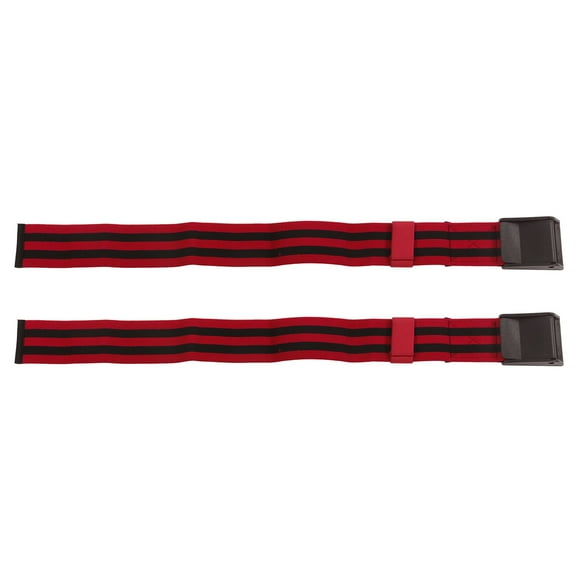 2-Pack Fitness Occlusion Training Bands for Blood Flow Restriction and Muscle Building, Red, Suitable for Arms, 64cm