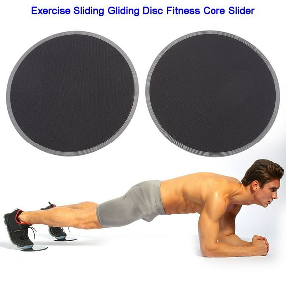 2-Pack Fitness Slider Discs for Full Body Workout, Core Strengthening and Gliding Exercises
