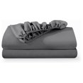 thumbnail image 1 of 2-Pack Fitted Bottom Sheets California King - Premium 1800 Ultra-Soft Wrinkle Resistant Microfiber - Deep Pocket (Cal King, Grey), 1 of 8