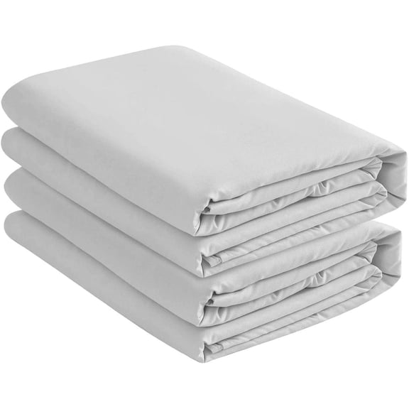 2 Pack Fitted Hospital Bed Sheets with Elastic All Around for a Double Brushed Ultra Soft Breathable 100% Microfiber Sheets, 36” x 84” x 12”