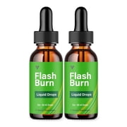 2 Pack FlashBurn Health Support Drops, Flash Burn Advanced Supplement 4 oz