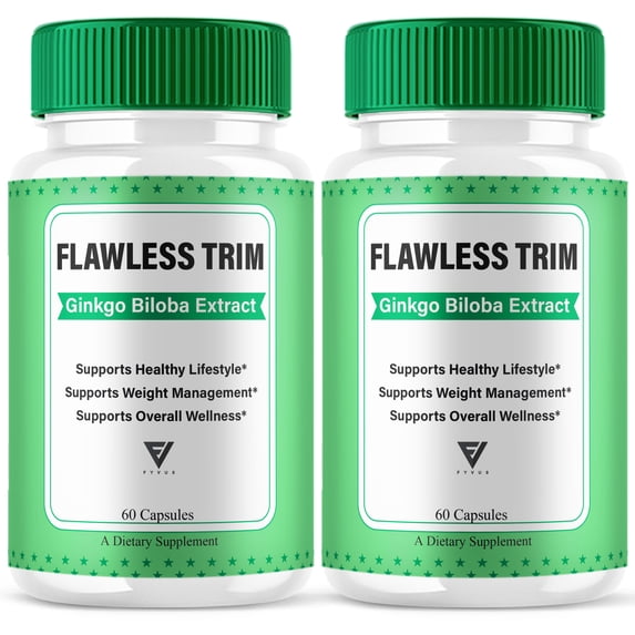 (2 Pack) Flawless Trim Metabolism Support, FlawlessTrim Weight Support Supplement (120 Capsules)
