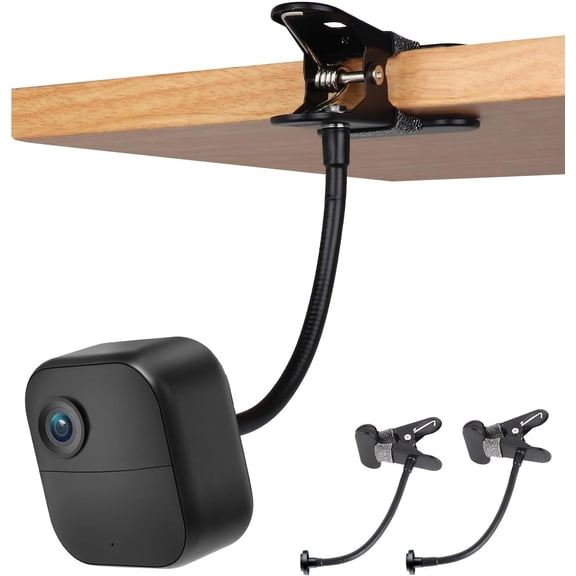 2 Pack Flexible Clip Clamp Mount Compatible with Outdoor 4 (4th Gen)/(3rd Gen) XT3/ XT/XT2/Mini,8 inches Gooseneck Arm,Attach Your Camera Wherever You Like Without Any Tools