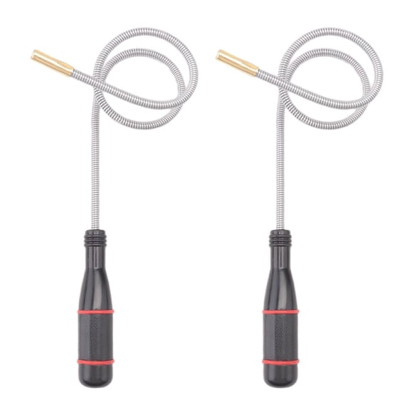 2Pack Flexible Magnetic PickUp Tool, 23.6Inch Bendable Snake Magnet Reacher, 2LB Pull Capacity