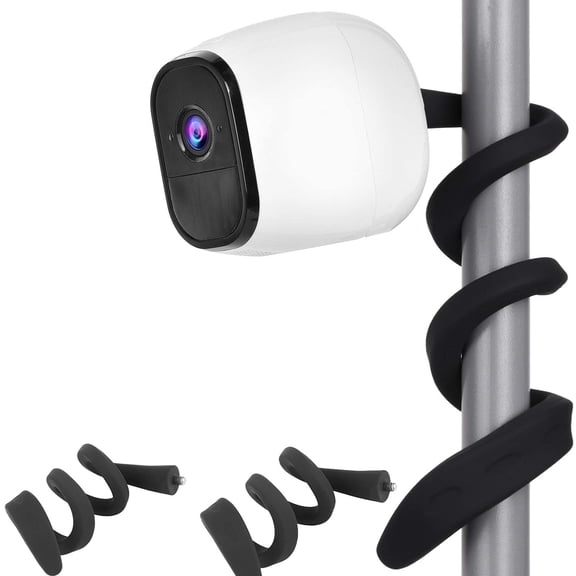 2 Pack Flexible Twist Mount Compatible with Pro 4,Pro 3,Pro 5S,Pro 6,Pro 2, Ultra/Pro/Go,Essential Spotlight,Wall Mount Bracket,Attach Your Camera Wherever You Like Without Any Tools-Black