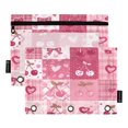 thumbnail image 1 of 2 Pack Flip Folders with Clear PVC Window Binder Pouches 3-Ring Binder Organizer for Office & Home Cherry Pattern with Bows, 1 of 6