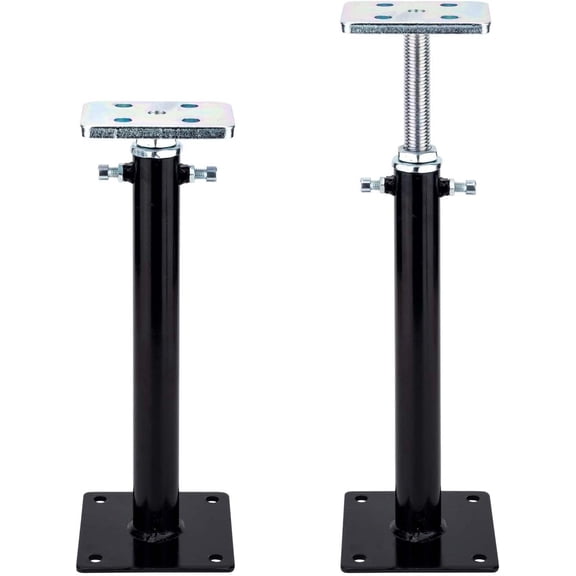 2 Pack Floor Jacks, Basement Use, Telescoping Jacks with 12"-16" Adjustment Range