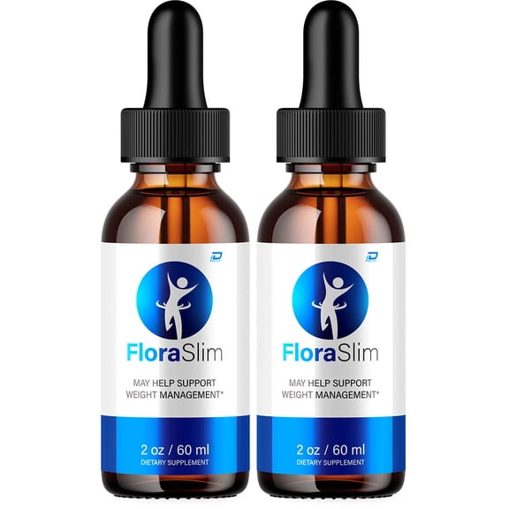 (2 Pack) FloraSlim Metabolism Drops Liquid Supplement - FloraSlim Drops, FloraSlim Original Metabolic Support Supplement, FloraSlim Drops Reviews (2 Month Supply)