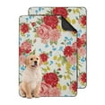 thumbnail image 1 of 2-Pack Floral Design Dog Training Mats, Washable Reusable Housebreaking Pads 24x35 Inch, Non-Slip Puppy Potty Solution for Indoor Areas, 1 of 2