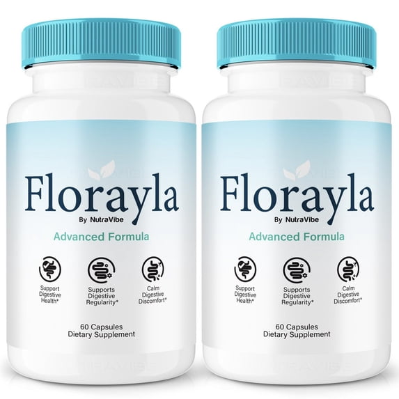 (2 Pack) Florayla Probiotics Capsules – Gentle Gut & Digestive Support Formula for Balance & Wellness | Easy-to-Take Capsules (120 Capsules)