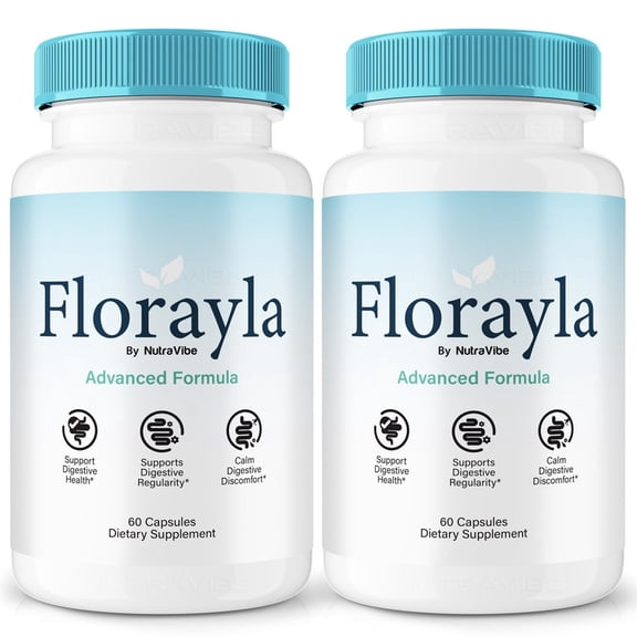 (2 Pack) Florayla Probiotics Capsules Gentle Gut & Digestive Support Formula for Balance & Wellness | Easy-to-Take Capsules (120 Capsules)