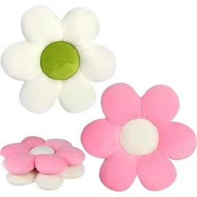 2 Pack Flower Pillows 16 in Daisy Flower Shaped Pillow Cushion Floor Pillows Home Decorative Pillows for Bed Sofa Couch