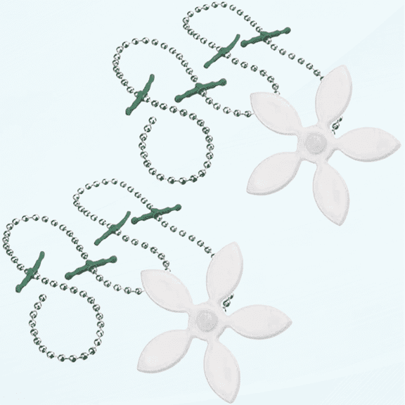 2 Pack Flower Shape Shower Drain, Sink Shower Drain Protector Remover Hair Filter Chain Hook - Catcher Strainer Hair Snare for Bathroom, Kitchen, Bathtub