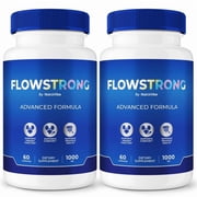 2 Pack Flowstrong Capsules - Flow Strong Prostate Support Formula with Natural Blend for Urinary Flow, Comfort & Balance | Easy-to-Swallow Daily Pills for Over-All Wellness 120 Capsules