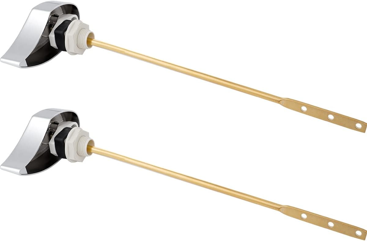 2 Pack Flush Tank Lever Compatible with TOTOTHU004-CP Trip Lvr for St701Cst854884, Toilet Trip Lever in Polished Chrome