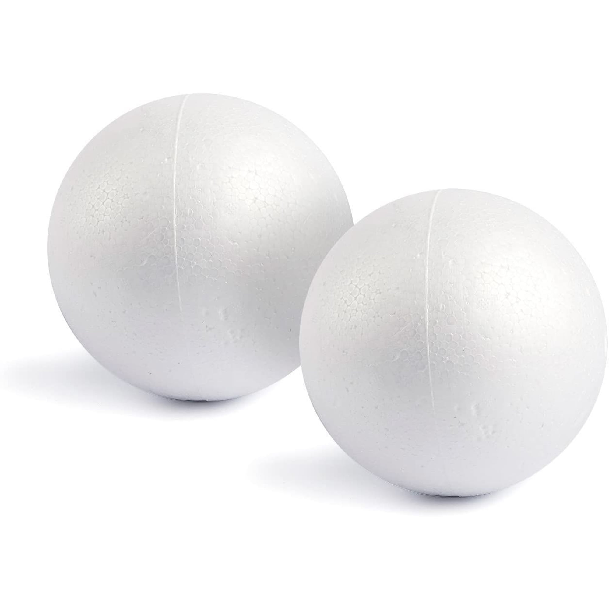 10X White Foam Balls Spheres 3 inch Bulk - Smooth Round Polystyrene  Styrofoam Balls Materials for Arts Craft Use DIY Ornament