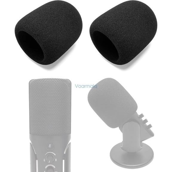 2-Pack Foam Windscreen Mic Cover For Sennheiser Profile USB Microphone, High-Density Pop Filter, High-Density Pop Filter