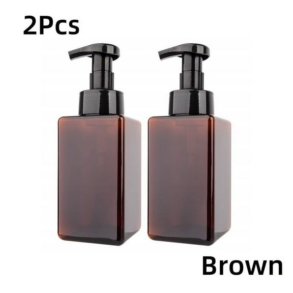 【2 Pack Foaming Soap Dispensers】15oz/450ml Pump Bottles for DIY Liquid Soap, Dish Soap & Body Wash