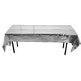 thumbnail image 1 of 2 Pack Foil Tablecloth Table Cover Shiny Plastic Tablecloth Party Table Covers for Party Table Decor, 1 of 5