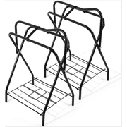 2 Pack Foldable Freestanding Saddle Rack Stand 26 x 19 x 33 inches.