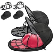 2 Pack Foldable Hat Washer for Washing Machine, Hat Washer for Baseball Caps, Hat Cleaner Cage with Laundry Bag, Hat Holder Hat Protector, Suitable for Adult and Kid