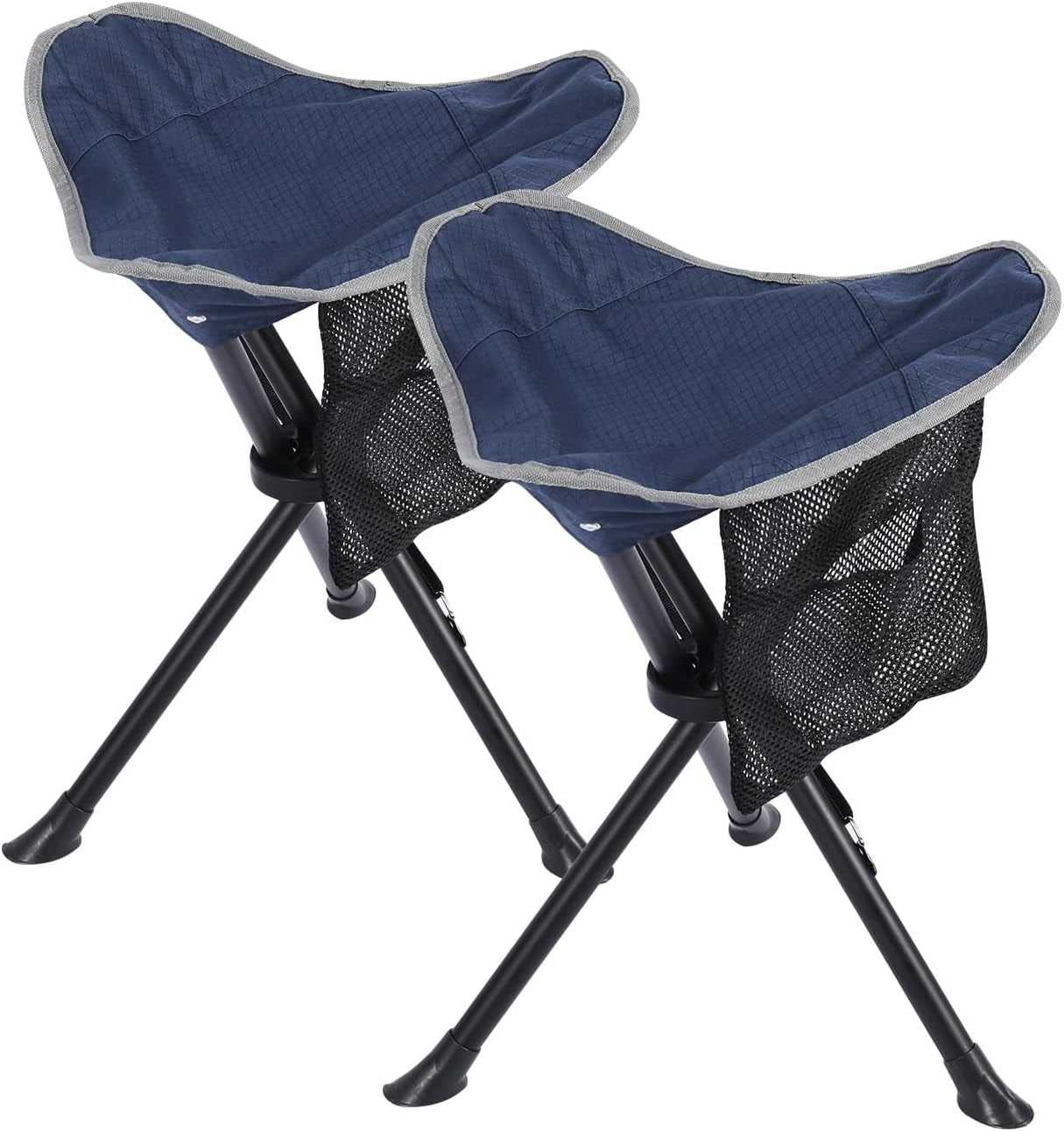 2 Pack Folding Camping Stools for Adults Heavy Duty, Lightweight
