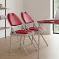 thumbnail image 1 of 2 Pack Folding Chairs, Padded Foldable Chair with PU Leather Cushion and Back,  for Events Office Wedding Party, 1 of 7