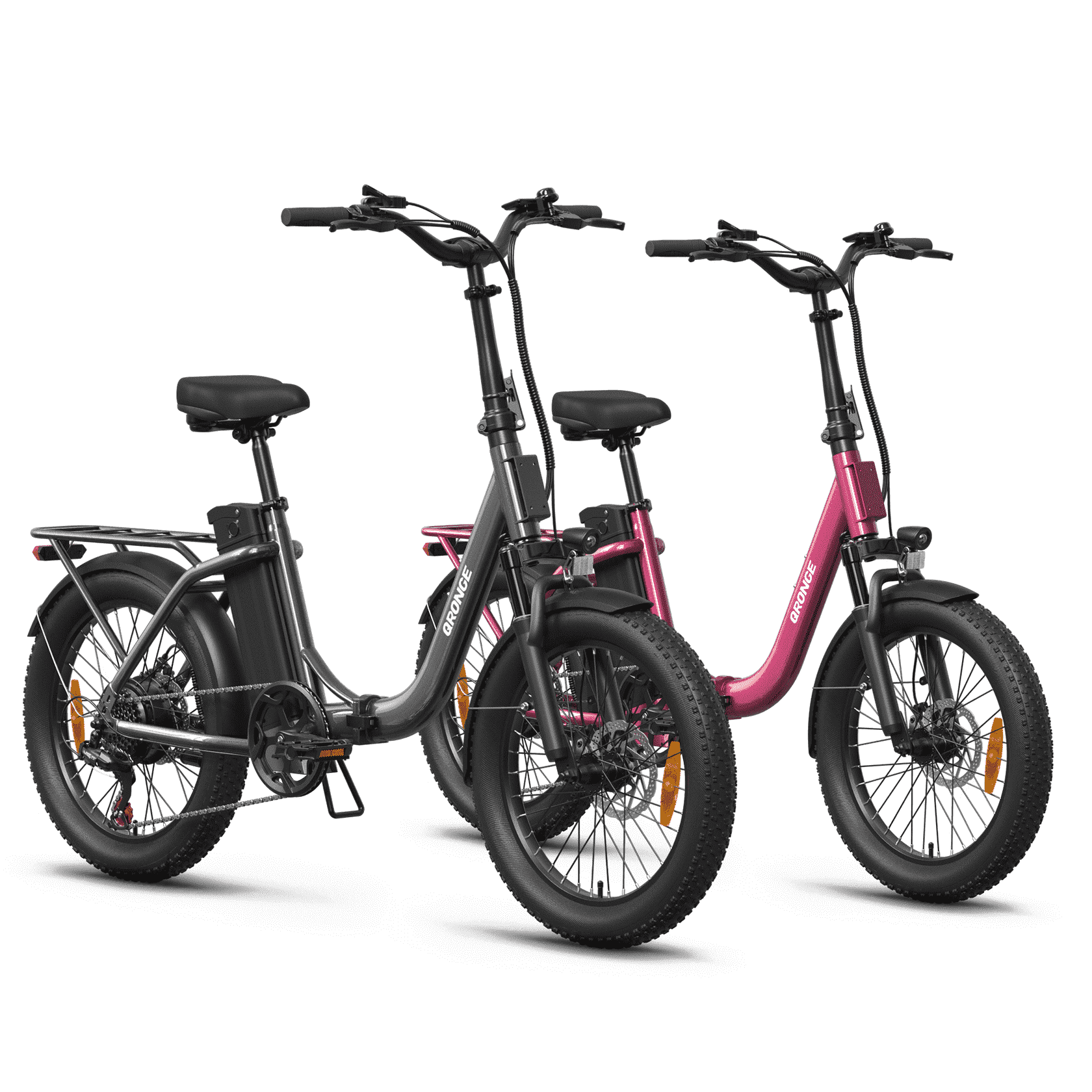 2 Pack Folding Electric Bikes for Adults 1000W Peak up to 70Miles Range ...