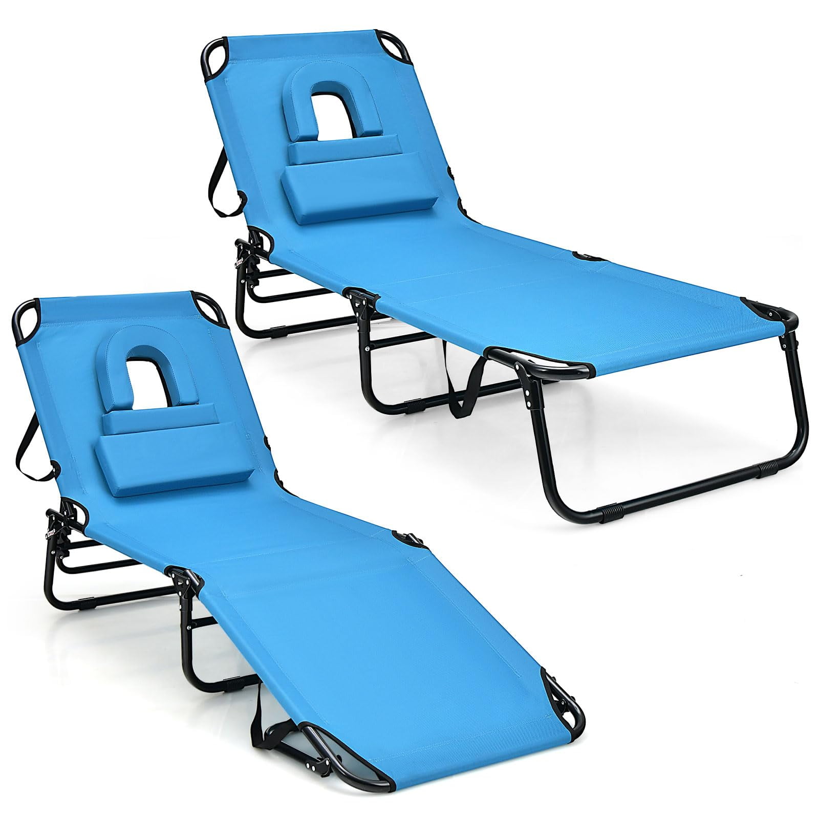 Lounger Chair With Face Holenull