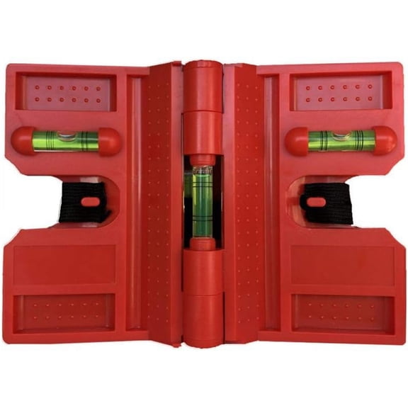 2 Pack Folding Magnetic Post Level for Pipe, Post and Beams Leveling