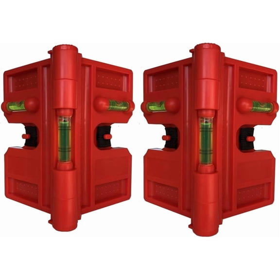 2 Pack Folding Magnetic Post Level for Pipe, Post and Beams Leveling