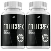 2 Pack Folicrex Hair Growth Pills Folicrex Extra Strength Vitamins Reviews Suppliment 120 Capsules