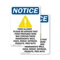 thumbnail image 1 of (2 Pack) Food Allergy Notice OSHA Notice Sign 18 Inch X 24 Inch Plastic Sign, Weather Resistant, UV Protected for Workplace, Business, and Construction Site, Made in the USA, 1 of 8