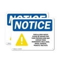 thumbnail image 1 of (2 Pack) Food Allergy Notice Please Be OSHA Notice Sign 24 Inch X 18 Inch Indoor / Outdoor Rust-Free Aluminum Metal Signs for Workplace, Workshop, and Construction Site, Made in the USA, 1 of 8